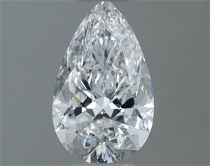 Picture of Natural Diamond 0.50 Carats, Pear with  Cut, D Color, SI1 Clarity and Certified by GIA