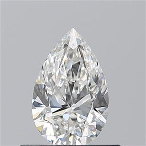 Picture of Natural Diamond 0.55 Carats, Pear with  Cut, H Color, VVS1 Clarity and Certified by GIA