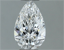 Natural Diamond 0.60 Carats, Pear with  Cut, E Color, VS1 Clarity and Certified by GIA