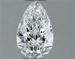 Picture of Natural Diamond 0.60 Carats, Pear with  Cut, E Color, VS1 Clarity and Certified by GIA
