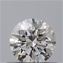 Natural Diamond 0.40 Carats, Round with Excellent Cut, F Color, VVS1 Clarity and Certified by GIA