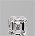 Natural Diamond 0.73 Carats, Asscher with  Cut, E Color, VS2 Clarity and Certified by GIA