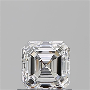 Picture of Natural Diamond 0.73 Carats, Asscher with  Cut, E Color, VS2 Clarity and Certified by GIA