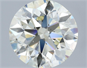 Diamante Natural 3.01 quilates, Redondo , Color L, claridad VS2 y certificado HRD