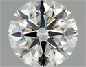 Diamante Natural 0.44 quilates, Redondo , Color H, claridad IF y certificado GIA