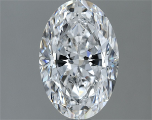 Picture of Natural Diamond 1.31 Carats, Oval with  Cut, D Color, SI2 Clarity and Certified by GIA