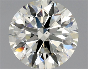 Picture of Natural Diamond 0.93 Carats, Round with Excellent Cut, K Color, VS2 Clarity and Certified by GIA