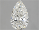 Natural Diamond 1.70 Carats, Pear with  Cut, H Color, SI2 Clarity and Certified by GIA