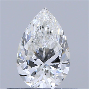 Picture of Natural Diamond 0.40 Carats, Pear with  Cut, E Color, VS2 Clarity and Certified by IGI