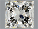 Natural Diamond 1.01 Carats, Princess with  Cut, K Color, SI1 Clarity and Certified by GIA