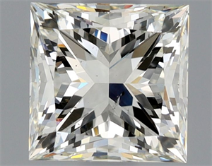 Picture of Natural Diamond 1.01 Carats, Princess with  Cut, K Color, SI1 Clarity and Certified by GIA