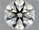 Natural Diamond 0.81 Carats, Round with Excellent Cut, J Color, VS2 Clarity and Certified by GIA
