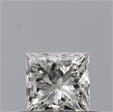 Natural Diamond 0.40 Carats, Princess with  Cut, G Color, VVS1 Clarity and Certified by IGI