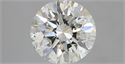 Natural Diamond 3.01 Carats, Round with Excellent Cut, J Color, SI2 Clarity and Certified by GIA