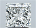 Natural Diamond 1.50 Carats, Princess with  Cut, I Color, VVS1 Clarity and Certified by GIA