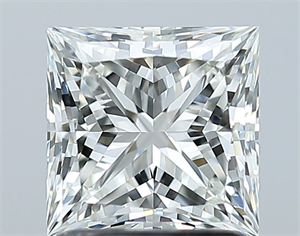 Picture of Natural Diamond 1.50 Carats, Princess with  Cut, I Color, VVS1 Clarity and Certified by GIA