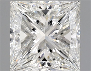 Picture of Natural Diamond 0.98 Carats, Princess with  Cut, G Color, SI1 Clarity and Certified by GIA