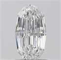 Natural Diamond 1.00 Carats, Oval with  Cut, E Color, SI2 Clarity and Certified by GIA