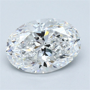 Picture of Natural Diamond 1.70 Carats, Oval with  Cut, D Color, VVS2 Clarity and Certified by GIA