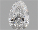 Natural Diamond 0.31 Carats, Pear with  Cut, D Color, VS1 Clarity and Certified by GIA
