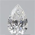 Diamante Natural 0.50 quilates, De pera , Color E, claridad VS1 y certificado GIA