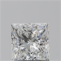 Natural Diamond 0.90 Carats, Princess with  Cut, E Color, VS2 Clarity and Certified by GIA