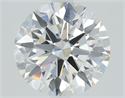 Lab Grown Diamond 3.41 Carats, Round with Ideal Cut, F Color, VS1 Clarity and Certified by IGI