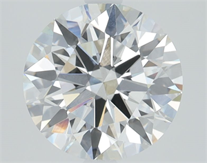 Picture of Lab Grown Diamond 3.41 Carats, Round with Ideal Cut, F Color, VS1 Clarity and Certified by IGI