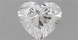 Picture of Natural Diamond 0.36 Carats, Heart with  Cut, D Color, VVS2 Clarity and Certified by GIA
