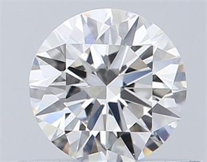 Picture of Natural Diamond 0.43 Carats, Round with Excellent Cut, H Color, VS1 Clarity and Certified by GIA