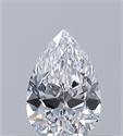 Natural Diamond 0.30 Carats, Pear with  Cut, D Color, VS1 Clarity and Certified by GIA