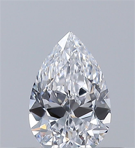 Picture of Natural Diamond 0.30 Carats, Pear with  Cut, D Color, VS1 Clarity and Certified by GIA