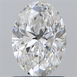 Picture of Natural Diamond 1.31 Carats, Oval with  Cut, E Color, SI2 Clarity and Certified by GIA