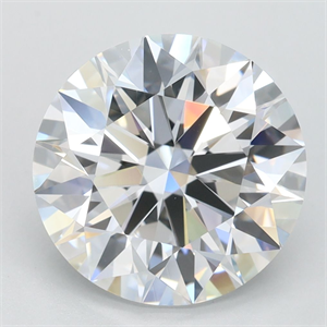Picture of Lab Grown Diamond 3.74 Carats, Round with Ideal Cut, D Color, IF Clarity and Certified by IGI