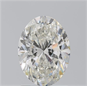 Natural Diamond 1.50 Carats, Oval with  Cut, I Color, SI2 Clarity and Certified by GIA
