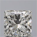 Natural Diamond 0.70 Carats, Princess with  Cut, G Color, VVS2 Clarity and Certified by IGI