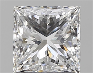 Picture of Natural Diamond 1.20 Carats, Princess with  Cut, D Color, VS2 Clarity and Certified by GIA
