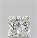 Natural Diamond 1.01 Carats, Princess with  Cut, J Color, VS2 Clarity and Certified by GIA