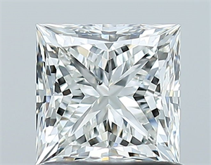 Picture of Natural Diamond 1.01 Carats, Princess with  Cut, I Color, SI1 Clarity and Certified by GIA