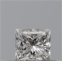 Natural Diamond 0.32 Carats, Princess with  Cut, E Color, VS1 Clarity and Certified by GIA