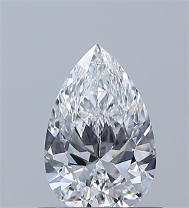 Picture of Natural Diamond 0.51 Carats, Pear with  Cut, D Color, VVS1 Clarity and Certified by GIA