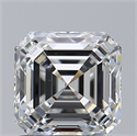 Diamante Natural 1.20 quilates, Asscher , Color F, claridad VS2 y certificado GIA