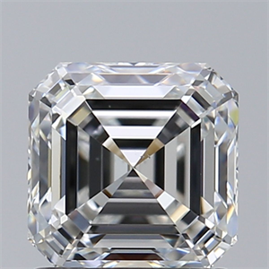 Foto Diamante Natural 1.20 quilates, Asscher , Color F, claridad VS2 y certificado GIA de