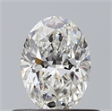 Natural Diamond 0.55 Carats, Oval with  Cut, G Color, VVS2 Clarity and Certified by GIA