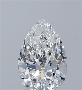 Foto Diamante Natural 0.54 quilates, De pera , Color E, claridad IF y certificado GIA de