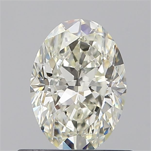 Picture of Natural Diamond 0.62 Carats, Oval with  Cut, K Color, SI1 Clarity and Certified by GIA