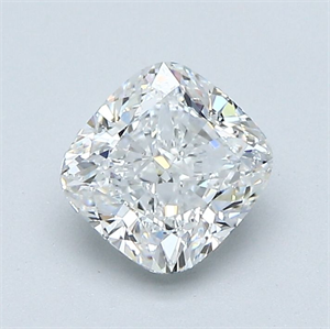 Foto Diamante Natural 1.21 quilates, Del cojín , Color E, claridad VVS2 y certificado GIA de