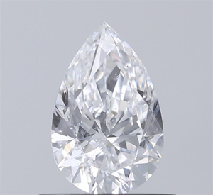 Picture of Natural Diamond 0.50 Carats, Pear with  Cut, D Color, SI2 Clarity and Certified by GIA