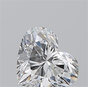 Picture of Natural Diamond 0.56 Carats, Heart with  Cut, E Color, SI1 Clarity and Certified by GIA