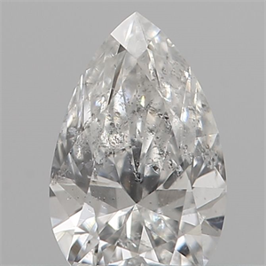 Picture of Natural Diamond 0.19 Carats, Pear with  Cut, F Color, SI2 Clarity and Certified by IGI